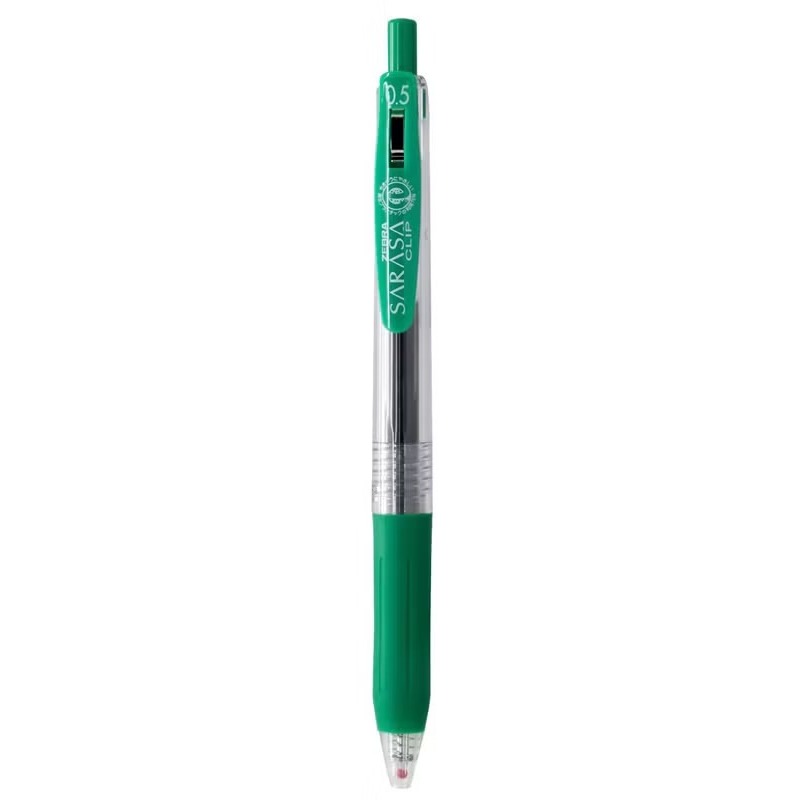 

(Original) Gramedia Pekanbaru - Zebra Sarasa Clip 0.5 L Pulpen Warna Hijau / Green