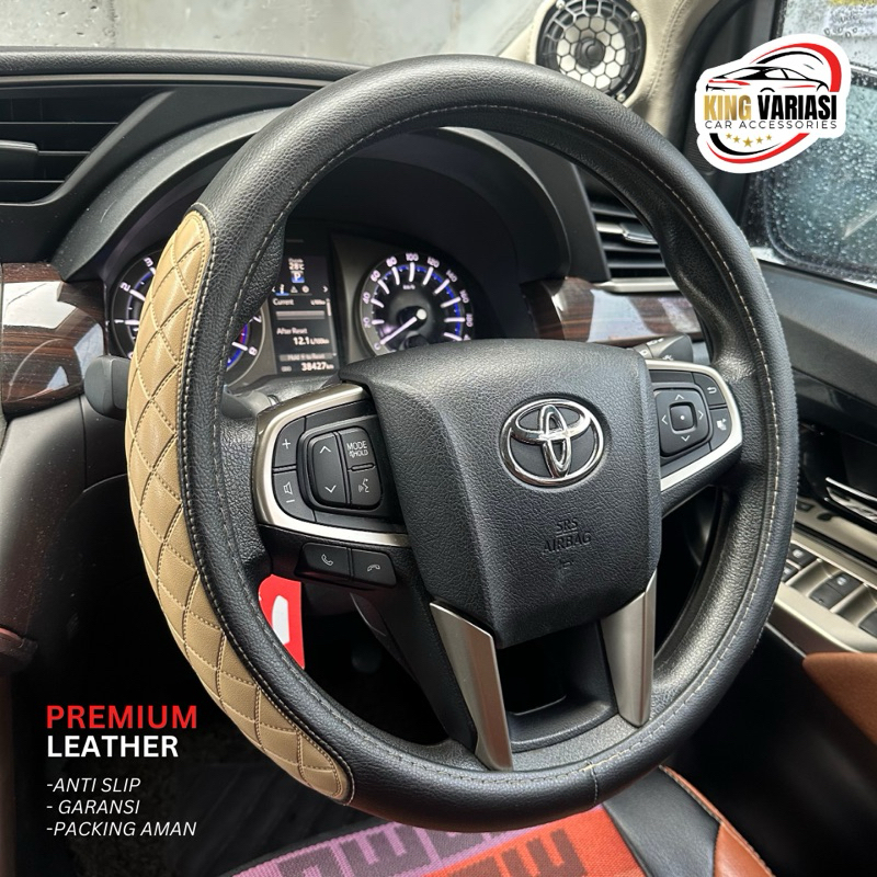 Promo Bulan Ini Sarung Stir Mobil Drd & Jsd Ukuran S (37Cm) Universal Untuk Agya, Ayla, Avanza,