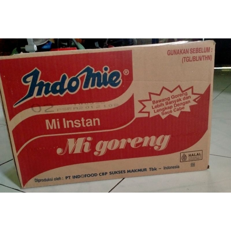 

Indomie Goreng Mie instan 1 Karton