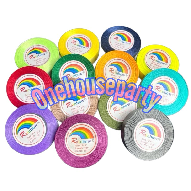 

Pita kain satin 2 CM 1 ROLL Pita kado pita buket ribbon satin pita premium pita murah one house party