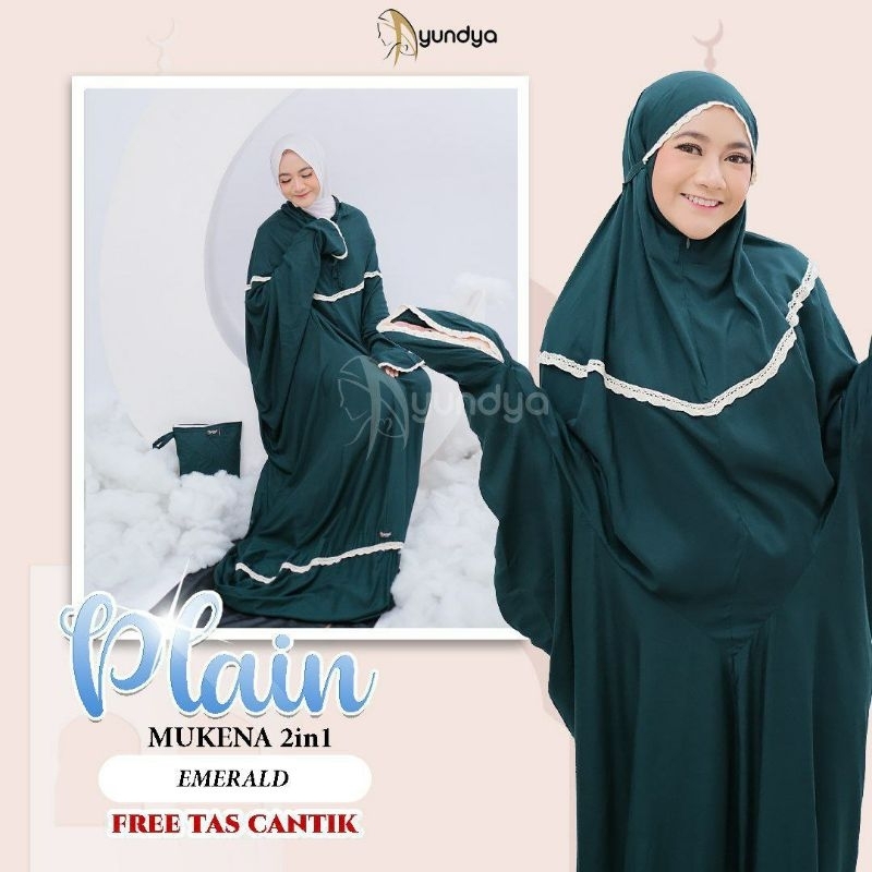 Mukena Plain 2in1 Terusan Ayundya