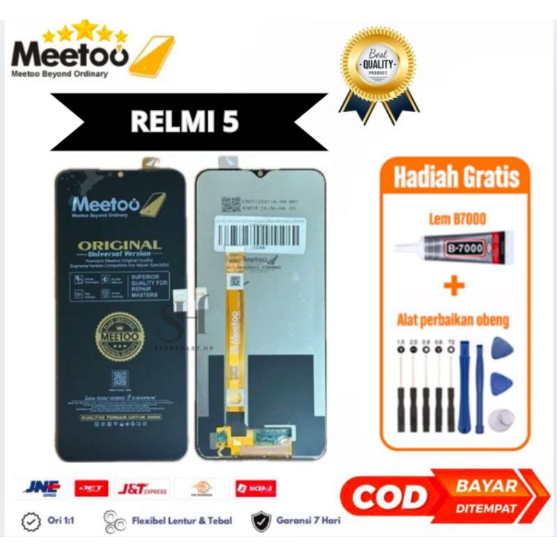 Lcd Touchscreen Relmi 5 Fullset Original Freelem obeng