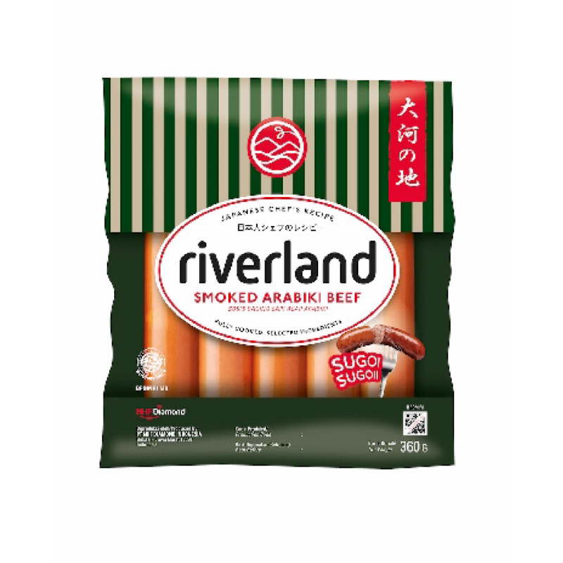 

Riverland Smoked Arabiki Beef Sausage sosis 360 gr