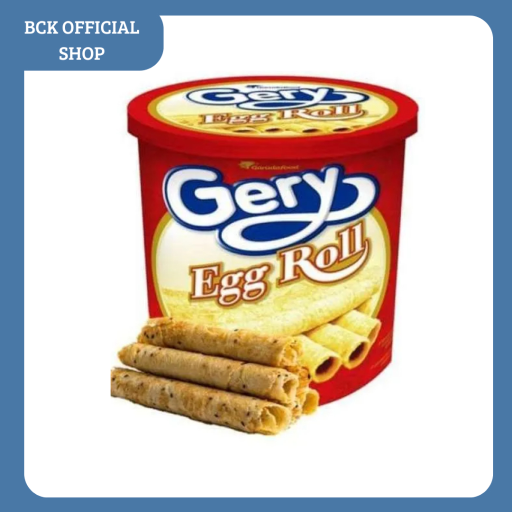 

GERY WAFER EGG ROLL 210gr - TOPLES / GERY EGG ROLL KALENG 210gr