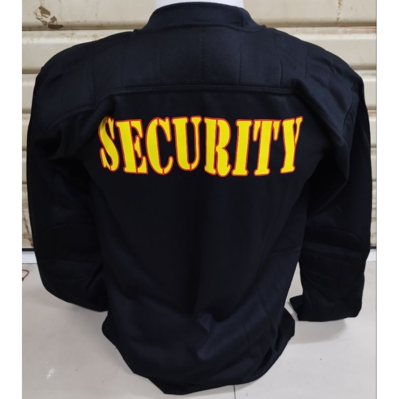 JHJ Kaos Security Lengan Panjang/ Kaos Lapangan Security Lengan Panjang/Kaos Hitam Security Lengan
