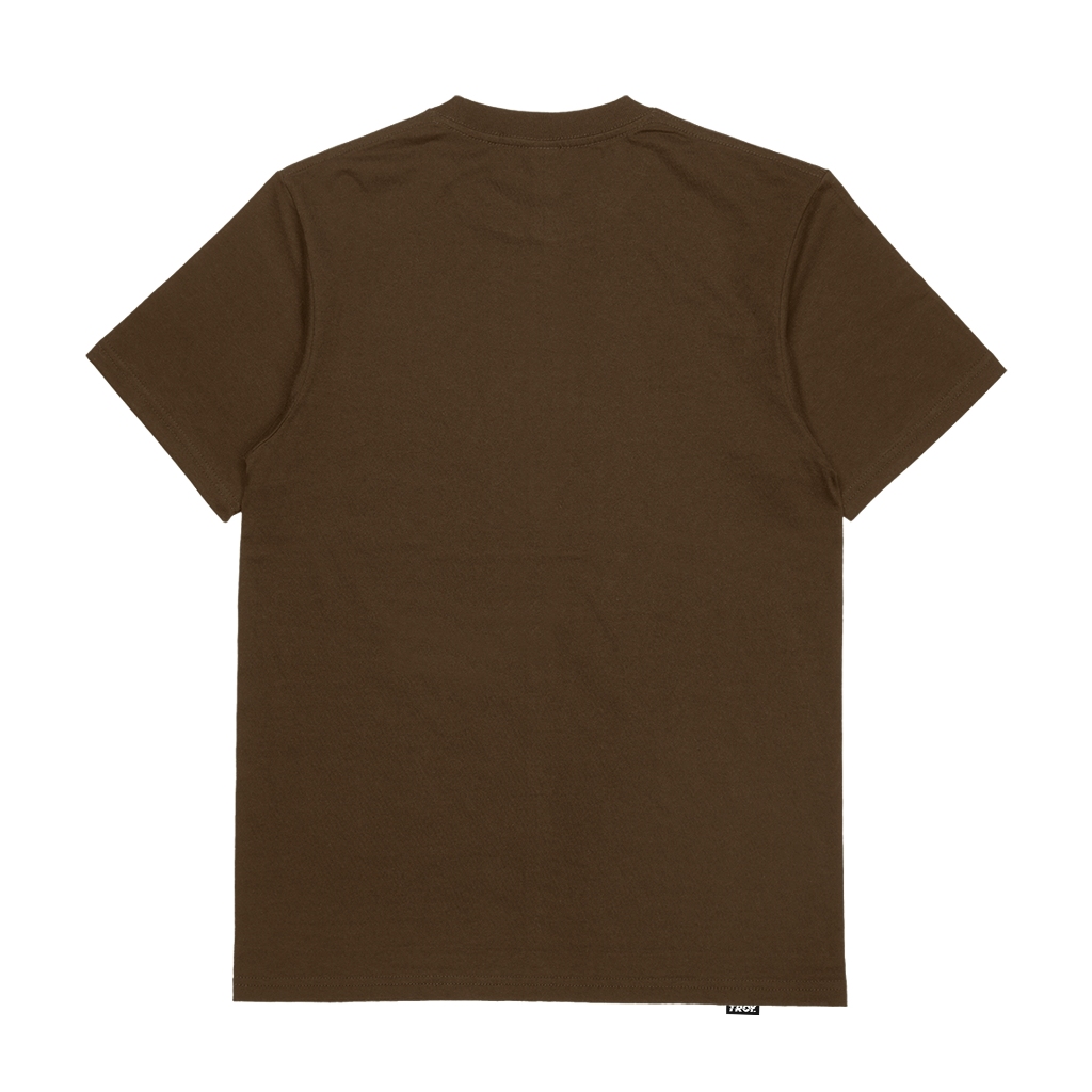 Troy Company Tshirt Toffee Owl Abstract - Kaos Lengan Pendek Kaos Coklat Toffee MTD 2955