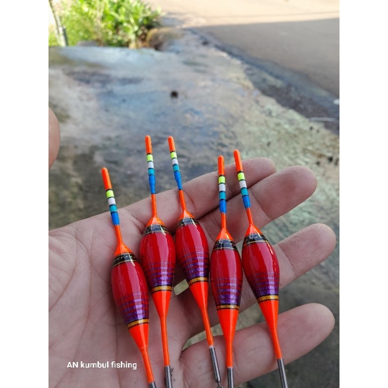 kumbul pelampung pancing anti badai hand made