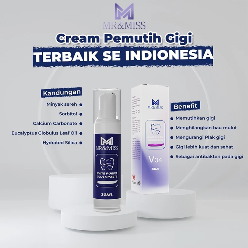 Bma Pasta gigi pemutih Perontok karang gigi Perontok karang gigi paling ampuh 30ml Pembersih karang