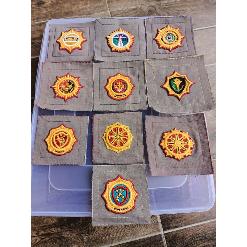 ATRIBUT POLRI PDL TIMBUL 3D | SATUAN LENGKAP | BORDIR POLRI TIMBUL