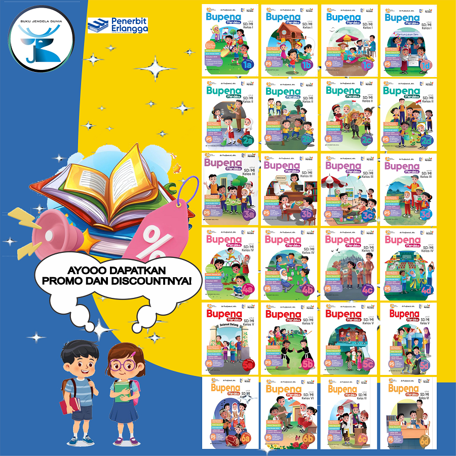 ERLANGGA  - BUPENA KURIKULUM MERDEKA KELAS 1 - 6