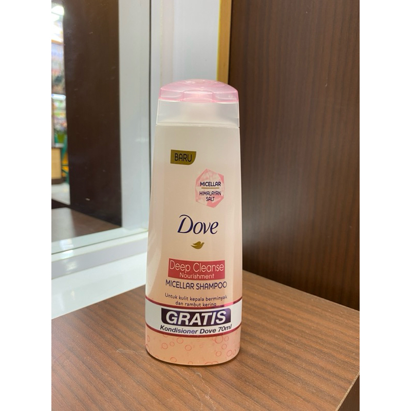 DOVE micellar shampo GRATIS kondisioner dove 70ml