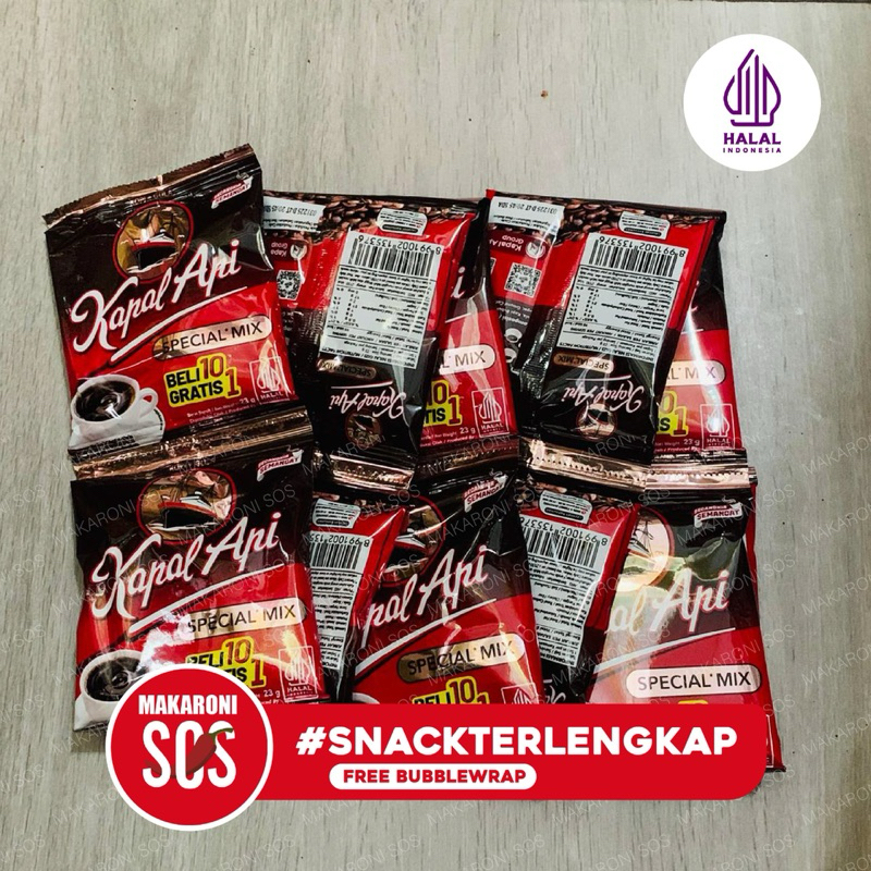 

Kapal Api Renceng isi 10 gratis 1 Kopi Kapal Api Special Mix Mantap