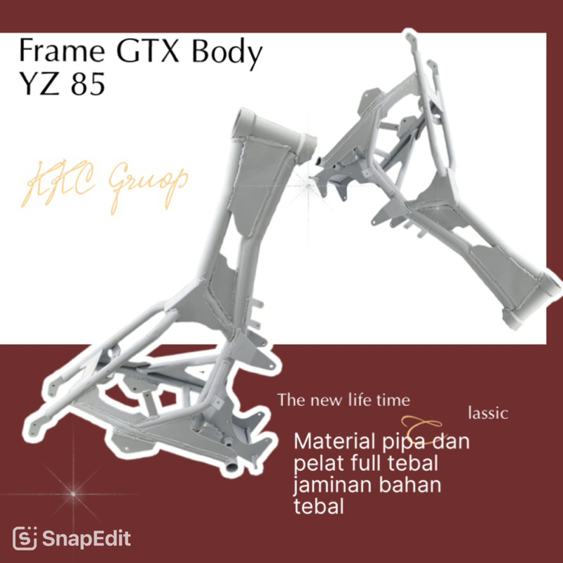 FRAME RANGKA GTX BODY YZ 85 KTM 85 TERMURAH BERKUALITAS( VEGA, JUPITER, FIZ R, SUPRA 110,SUPRA 125, 