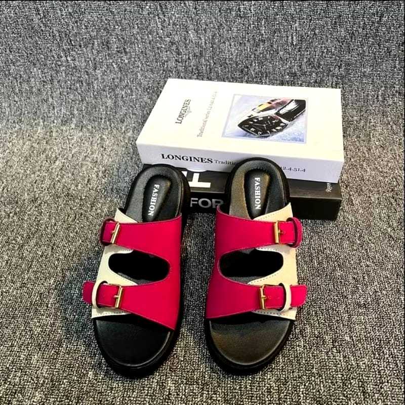 Sandal Wanita Gesper Terbaru Dan Terlaris Ban dua - Ban Dua Gesper//Sandal Casual Wanita Remaja