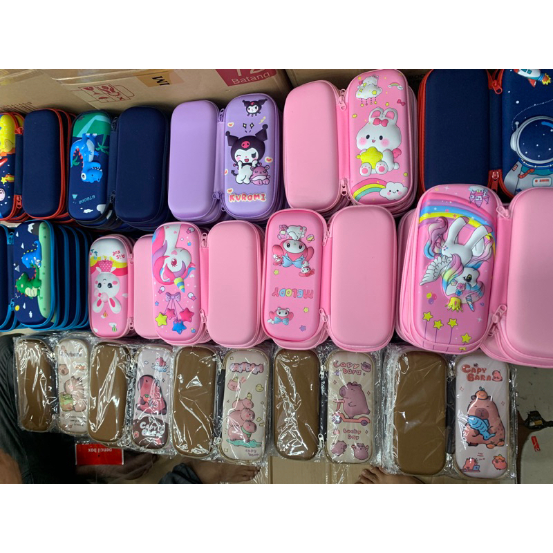 

1 LUSIN CAMPUR MOTIF KOTAK PENSIL 3D viral
