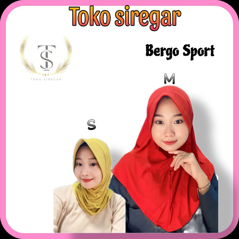 TS || JILBAB SPORT BERGO HAMIDAH UKURAN S M