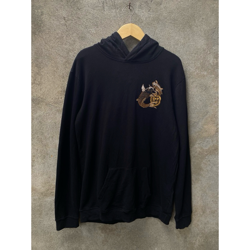 HOODIE DOUBLE KOI & DRAGON EMBROIDER SUKAJAN