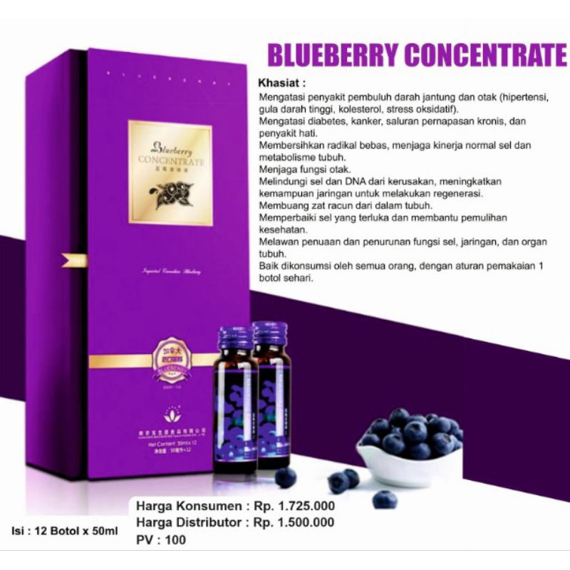

Blueberry Concentrate Green World - Minuman Kesehatan