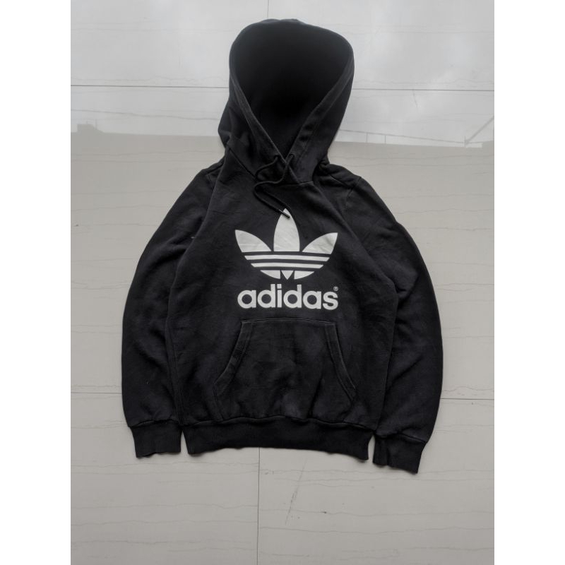 Hoodie adidas trifoil hitam