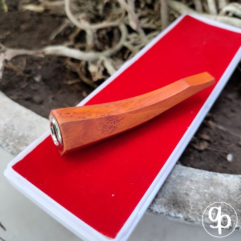 Pipa once / once cangklong / pipa rokok / padutan kayu bajakah kayu secang segi enam