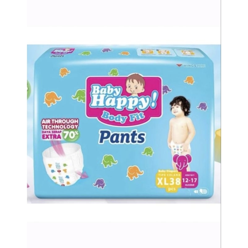 Baby happy XL 38, pampers baby happy XL isi 38