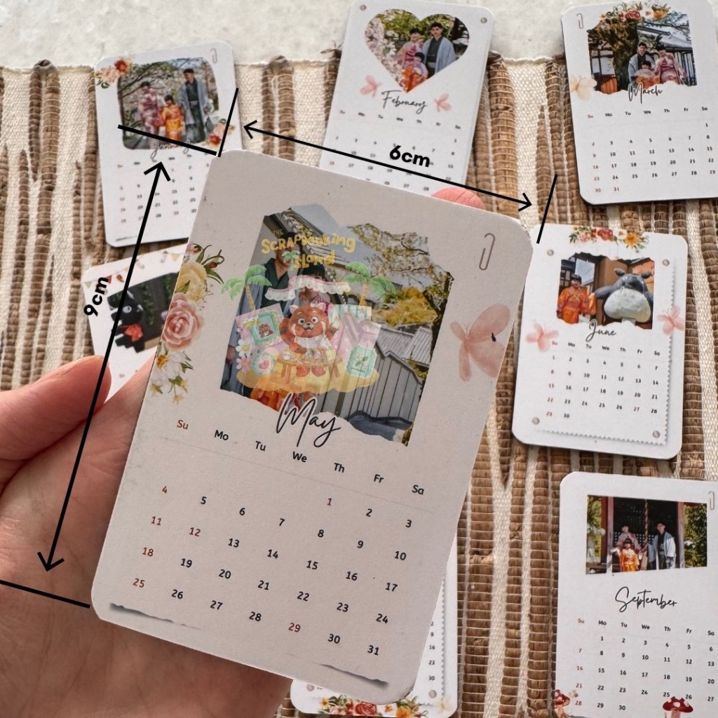 

Calendar Magnet custom kado ultah anniv pacar suami istri bestie guru teacher