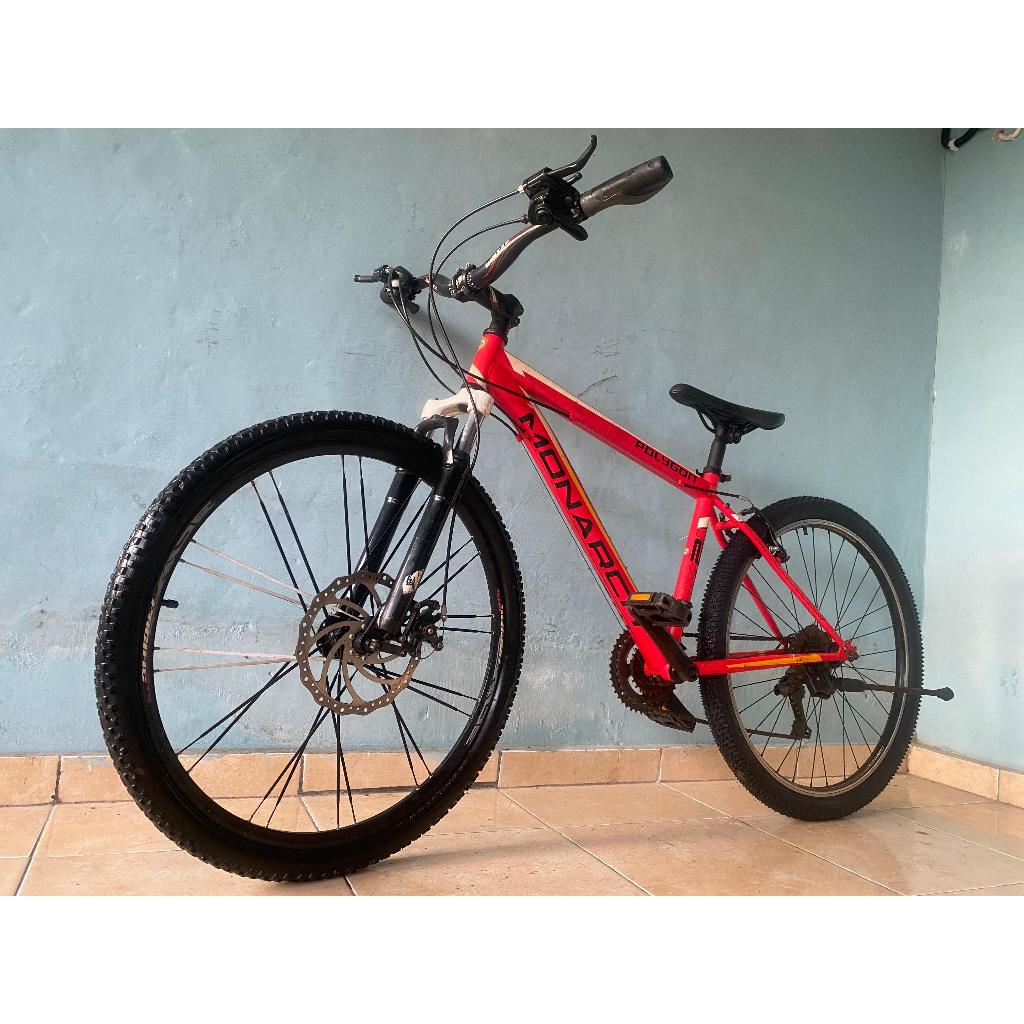 Sepeda Gunung MTB Polygon Monarch 2 Merah Upgrade