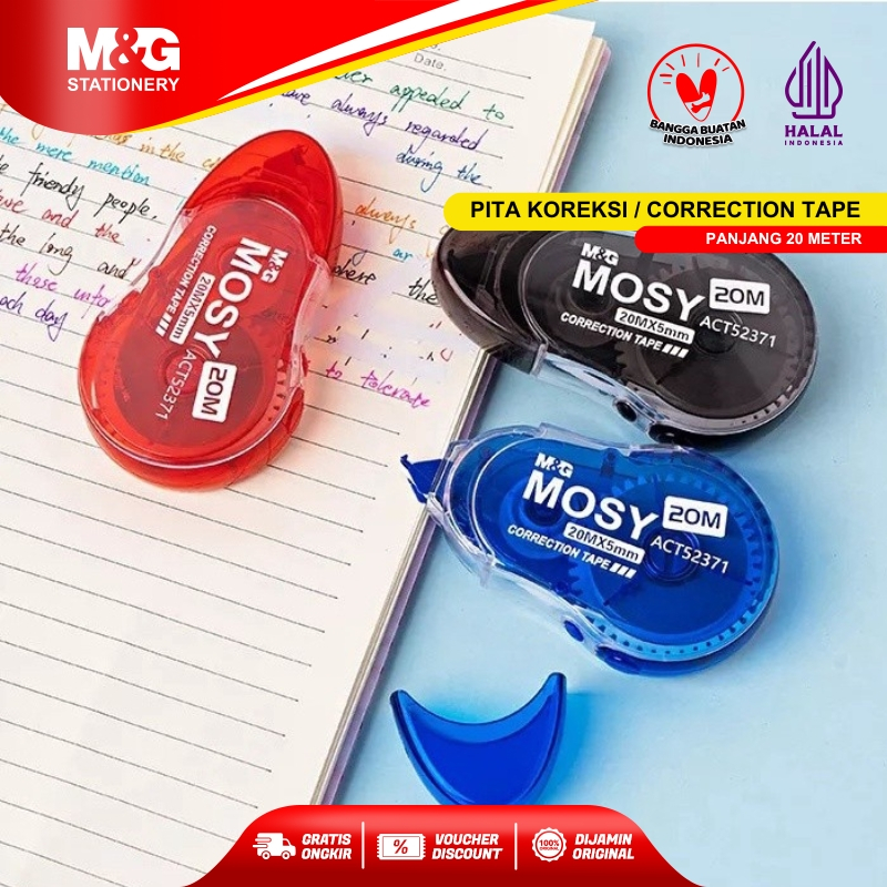 

M&G Mini Correction Tape Tip Ex Kertas Stipo Roll Pita Koreksi Tipe X Panjang 20m x Lebar 5mm Tidak Gampang Putus dan Macet Nyaman Digunakan