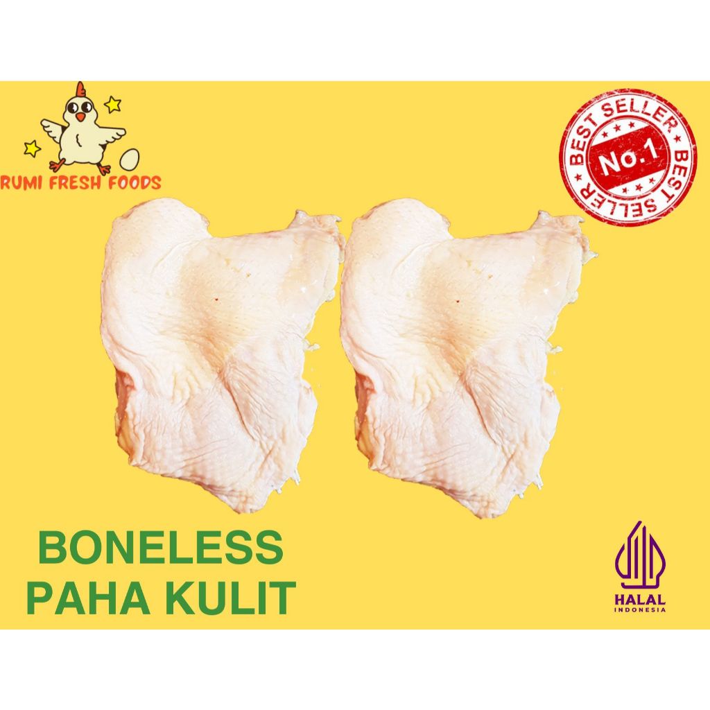 

Boneless Fillet Paha Kulit Ayam pack 950gr - 1kg