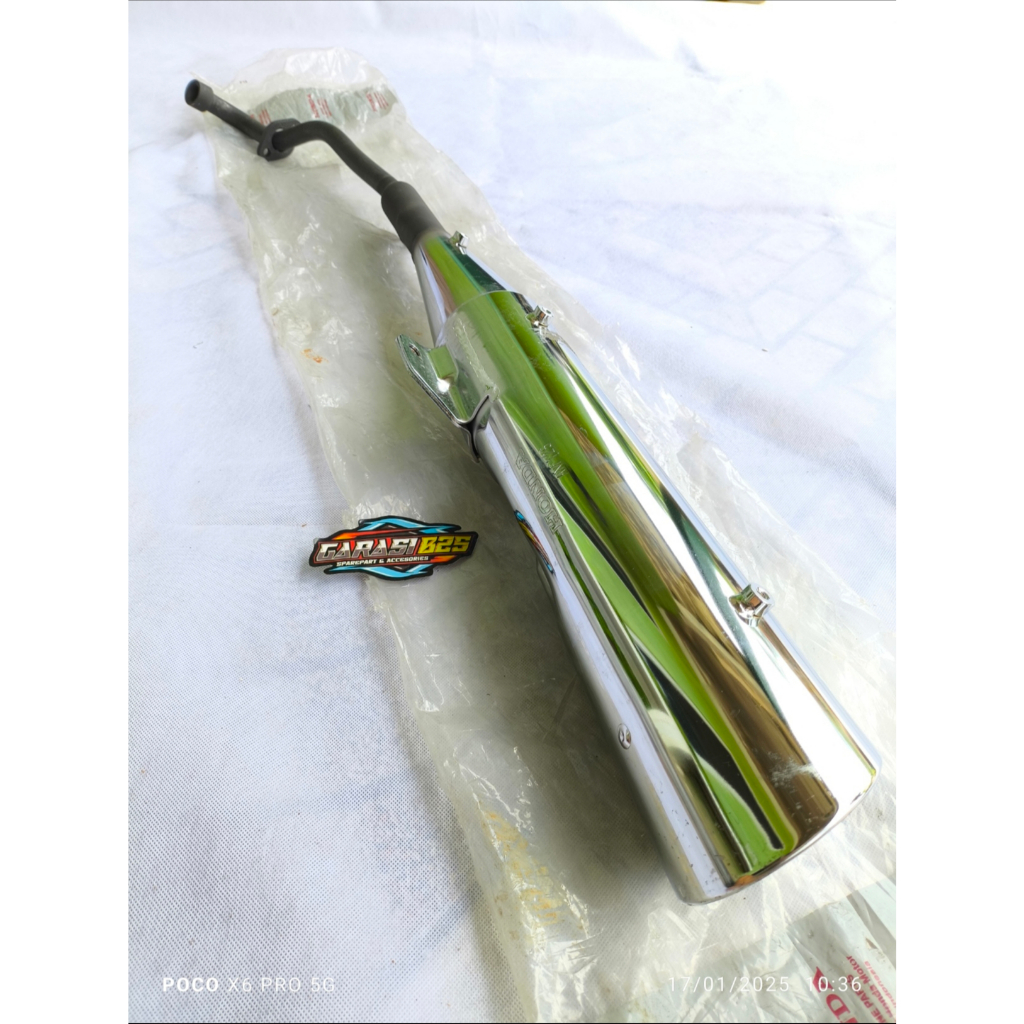 18350-KTM-N30 knalpot muffler comp supra x 125 DD jari jari 2005-2006 original AHM