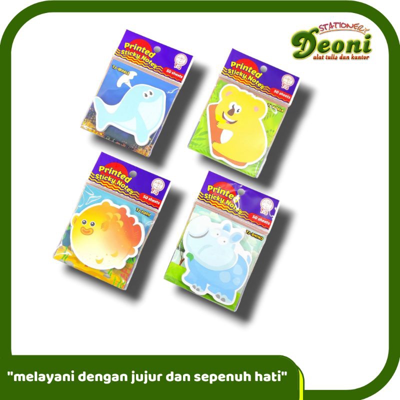 

TJ Post It Sticky Note Animal 50 Lembar TA134