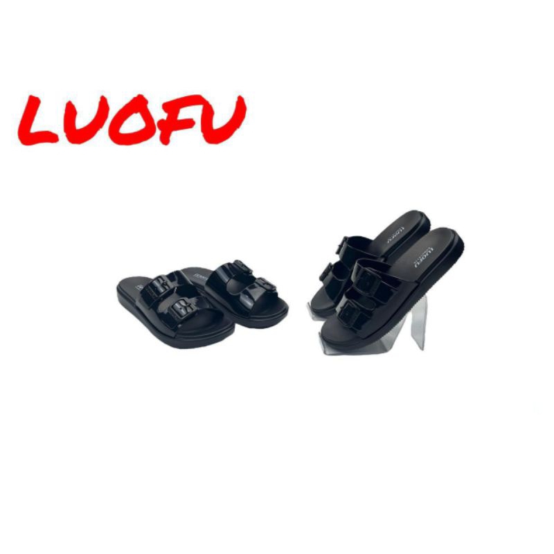 Sandal Selop Luofu E7188Black