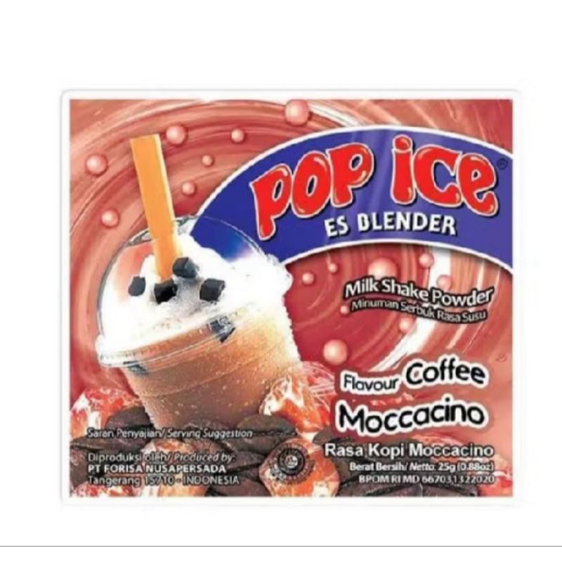 

POP ICE COFFEE MOCCACINO 25 GR(10 PCS)