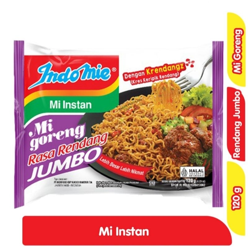 

Indomie Goreng Jumbo Rasa Rendang