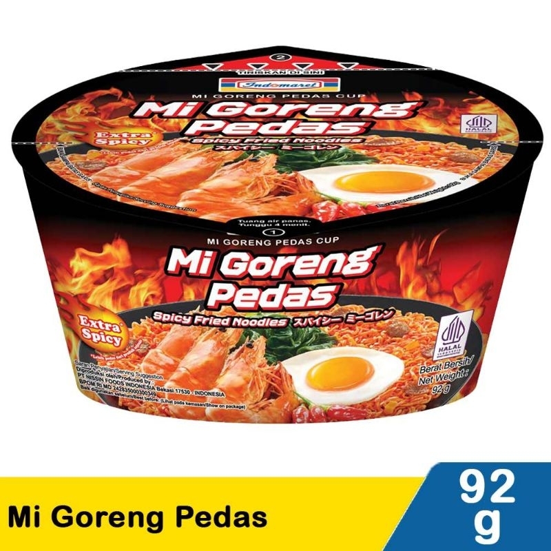 

Indomaret Mi Goreng Pedas Cup 92g