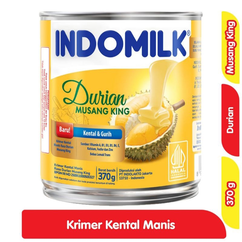 

Indomilk Krimer Kental Manis Durian Musang King 370g