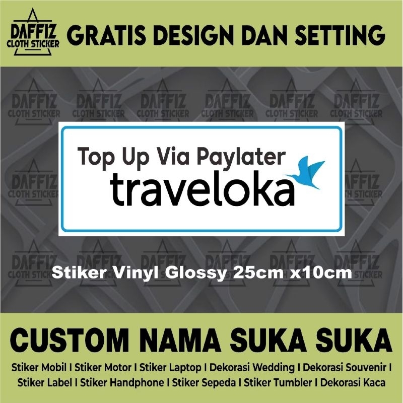 

STIKER VINYL TOP UP VIA PAYLATER TRAVELOKA