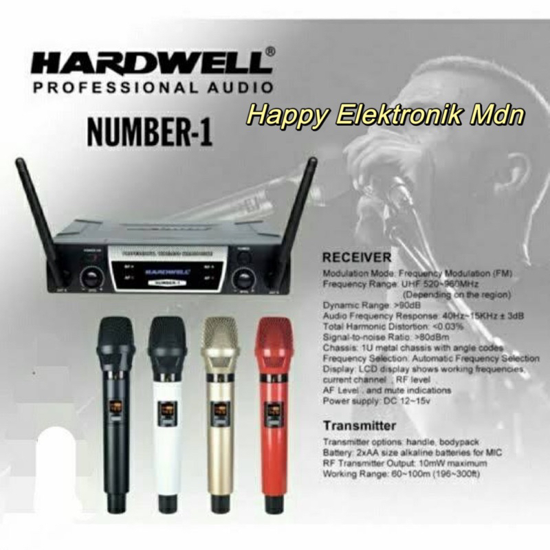 Mic wireless HARDWELL NUMBER 1 Mikrofon HARDWELL Number1 Mic HARDWELL
