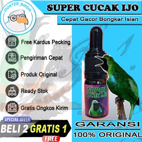 VITAMIN CUCAK IJO PENGGACOR & LOMBA BURUNG SUPER CUCAK IJO TRUCUK PLECI KOLIBRI CUCAK ROWO