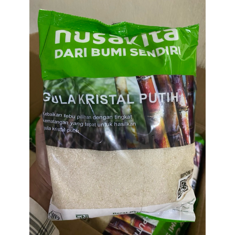 

GULA KRISTAL PUTIH 1 kilo NUSAKITA KEMASAN