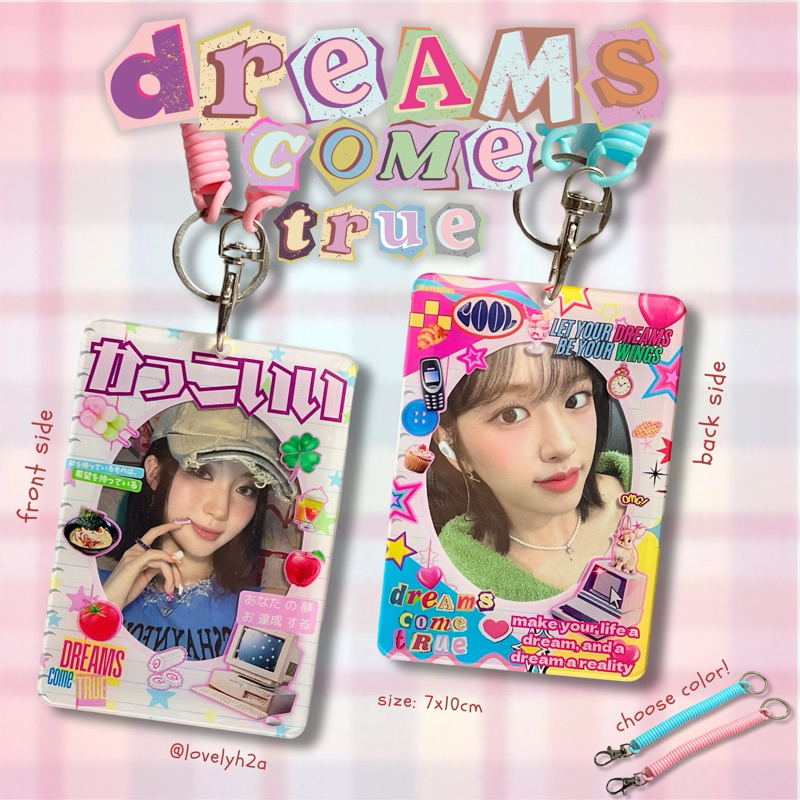 

[dreams come true] double sided photocard holder cahol dua sisi by lovely_h2a