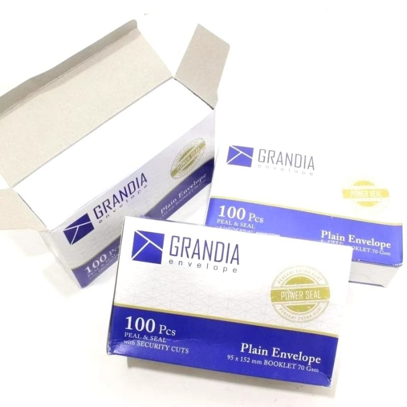 

Amplop Grandia Plain Envelope P104 Isi 100 Lembar Putih Polos