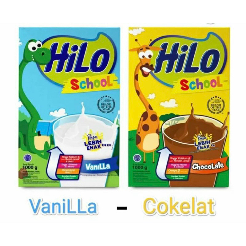 

Hilo school coklat / vanilla 1000 gram