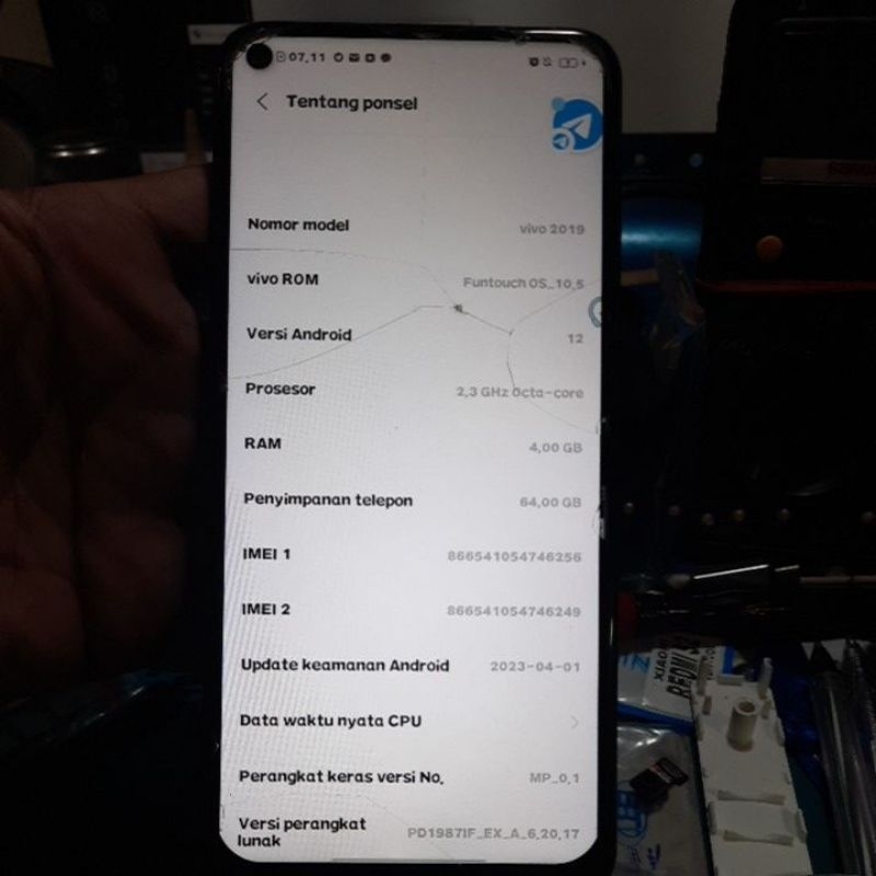 Lcd Original Vivo Y30 Vivo2019 Copotan Cabutan