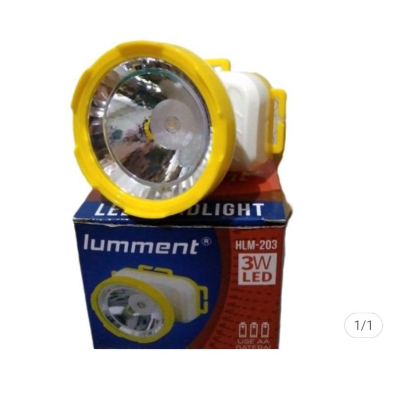 Senter Kepala Lumen 3 watt