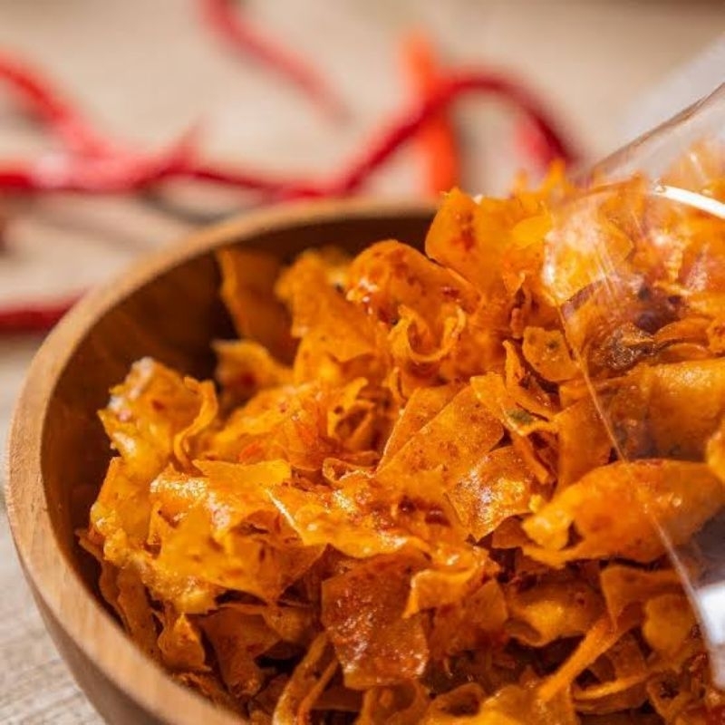 

keripik singkong kriwil pedas 500gram