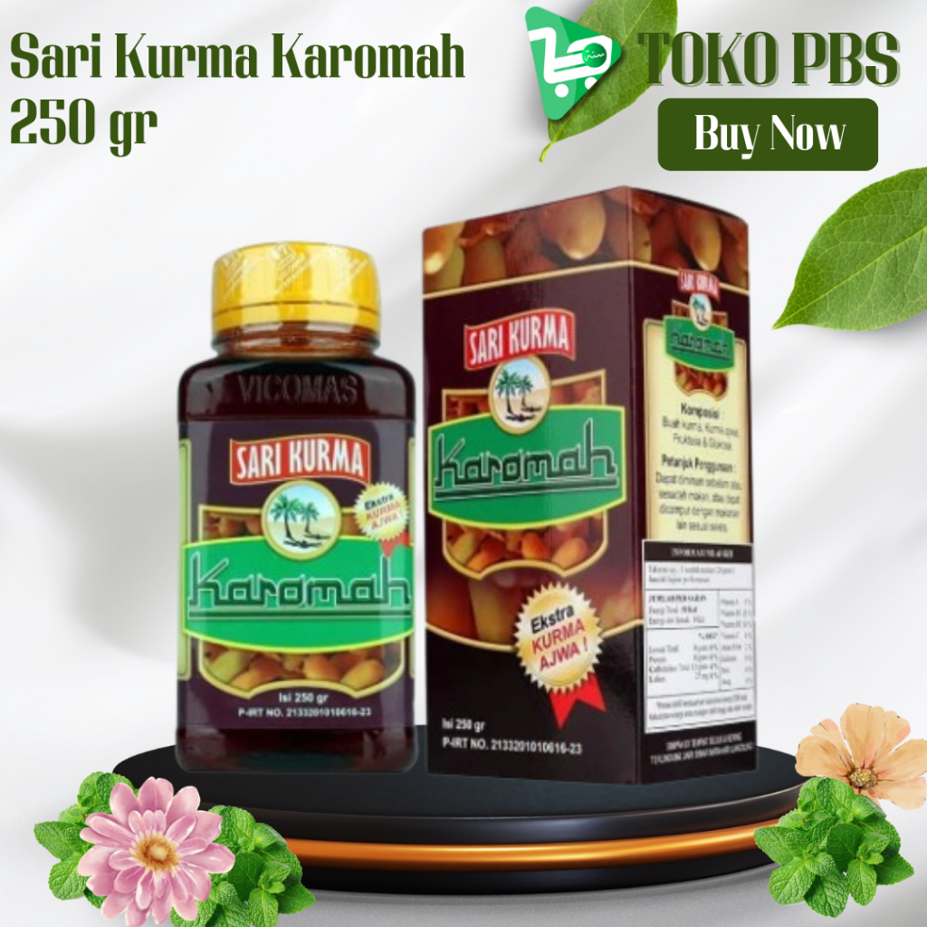 

Sari Kurma Karomah 250 gr - Sari Kurma Karomah plus Kurma Ajwa