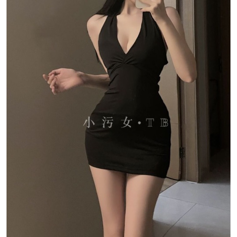 DRESS TALI SILANG BELAKANG POLOS kode237175