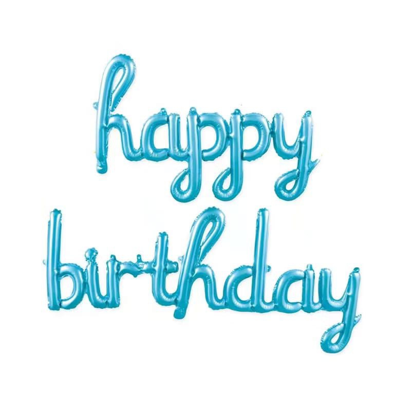 Balon Happy Birthday Sambung/Balon Set Huruf Happy Birthday