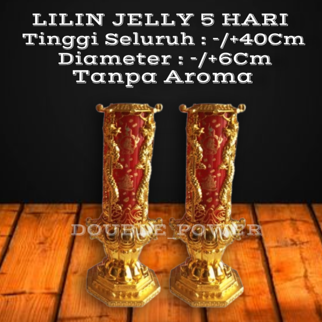 Lilin Jelly 5 Hari Lilin Dekorasi Sembahyang Isi 2 Pcs
